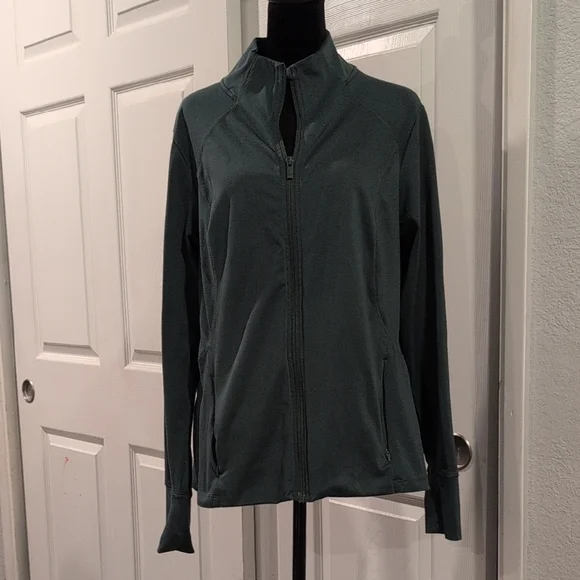 All In Motion Women's XL Green Full Zip Athletic Jacket - Picture 4 of 8